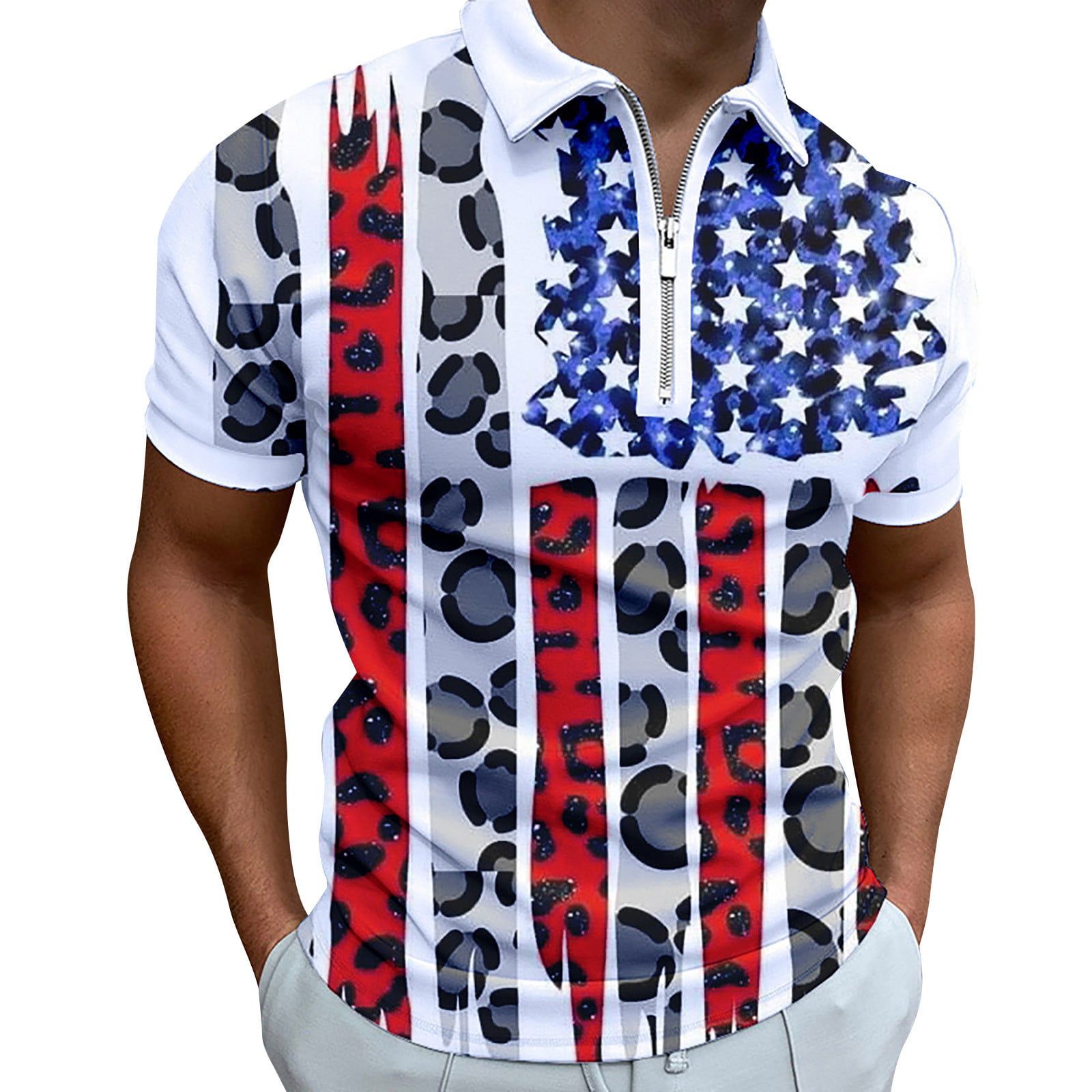 American Flag Button Down Shirt (XX Large) 