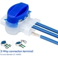 thumbnail image 4 of 20 conectores de cable rellenos de resina, conector de cable impermeable, terminal de conexión de 3 cables para cortacésped robot automático, 4 of 5