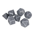 thumbnail image 4 of Juego de dados poliédricos de 7 piezas, dados de juego de rol de Metal con caja de almacenamiento para juegos de mesa, enseñanza de matemáticas, 4 of 9