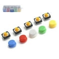 thumbnail image 4 of Botón Táctilo, 0.47x0.47x0.29in 12V DC 25pcs Botón Push Botón Botón de Botón Kit para entusiastas Electrónicas para productos Electónicos de Bricolaje, 4 of 7