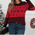 thumbnail image 5 of SOMER Women’s Ugly Christmas Sweater Snowflake Knit Pullover Long Sleeve Holiday Party Winter Warm Casual Top 2025 Red Black, 5 of 6