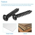 thumbnail image 4 of Uxcell Hex Socket Self Tapping Screws, M6 x 30mm Carbon Steel Wood Screw 50 Pack, 4 of 4