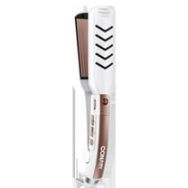 Conair Double Ceramic Flat Iron, Wet/Dry 1.25-inch, Dry, Straighten, And Smooth Hair Effortlessly, Rose Gold CS26GN