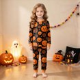 thumbnail image 2 of KPOPLK Kids Pajama Sets Ages 2-8 Years - Snug Fit Halloween Long Sleeve Sleepwear, Soft Breathable PJs for Girls Toddler Size 3-4 Years, 2 of 9