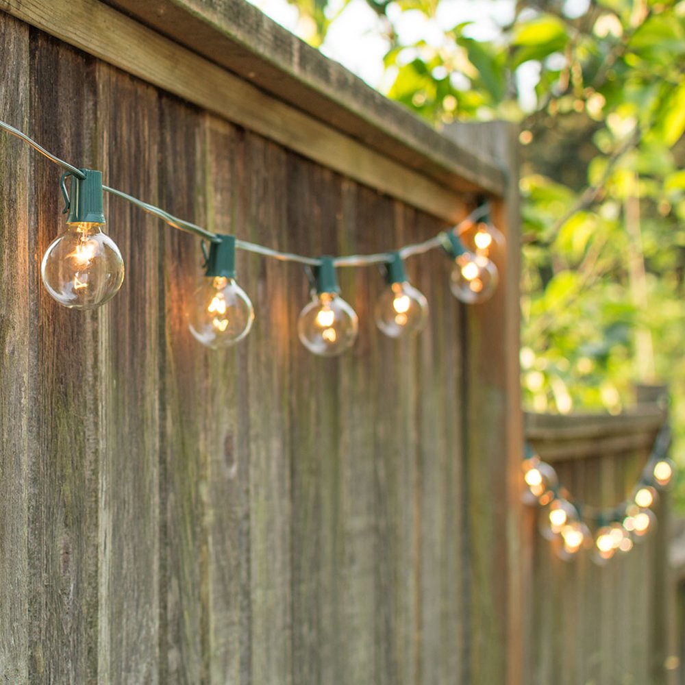 Patio & Bistro Lights Globe String Lights 2 in. Bulbs 100 ft. Green