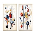 thumbnail image 2 of Designart "Unveiling Secrets Minimalist Geometry I" Modern Geometric Framed Wall Art Set Of 2 - Modern White Gallery Wall Frame Set For Home Decor, 2 of 6