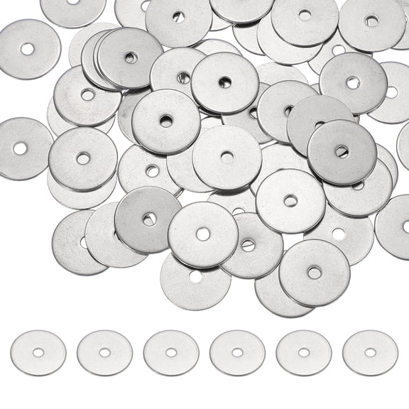 Uxcell M3 x 20mm Metal Screw Washers Set, 66Pcs 304 Stainless Steel Flat Washers
