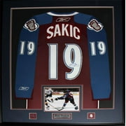 Joe Sakic Colorado Avalanche Autographed Away Jersey Inscribed HOF 2012  Deluxe Frame