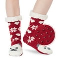 thumbnail image 4 of Fanient Women's Fuzzy Slipper Socks with Non-Slip Grippers Fleece Sherpa Lined Warm Socks Christmas Gifts for Womens Mens, 4 of 7