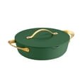 thumbnail image 6 of Tramontina Fiora 4.25-Quart Aluminum Ceramic Nonstick Multipurpose Pan with Lid, Induction-Ready, ILAG Swiss Coating, Oven & Dishwasher Safe - Green, 6 of 13