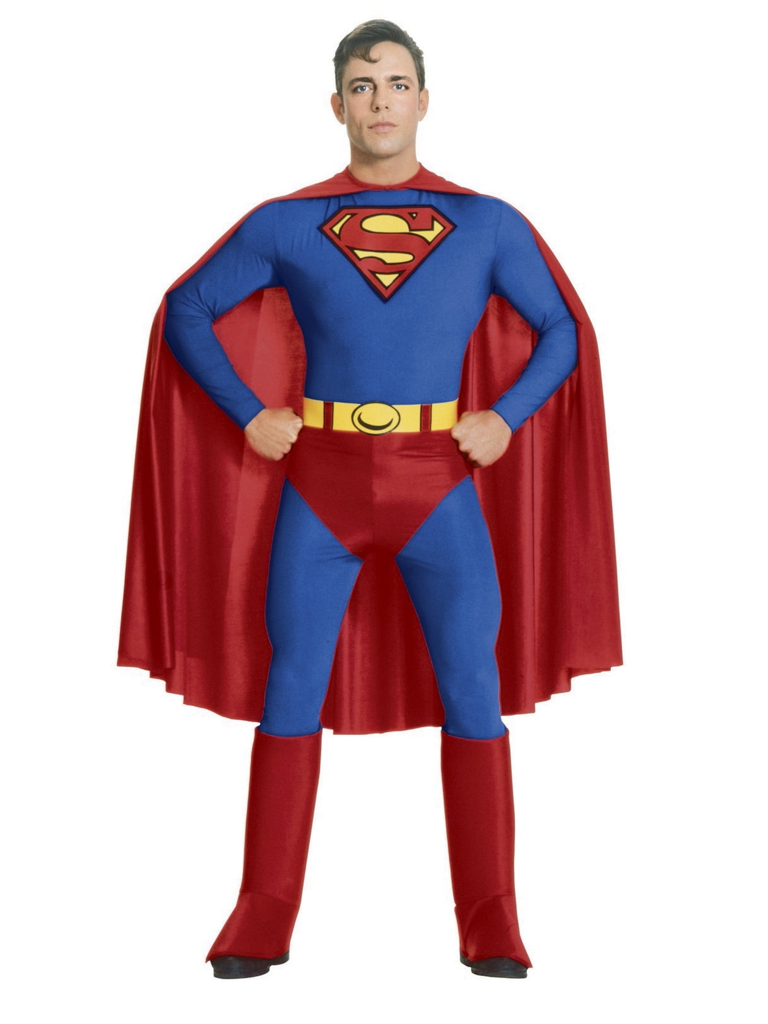 Deluxe Muscle Chest Superman Adult Costume for Halloween, DC