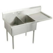 SS 85-1/2"x27-1/2"x14" Floor Sink