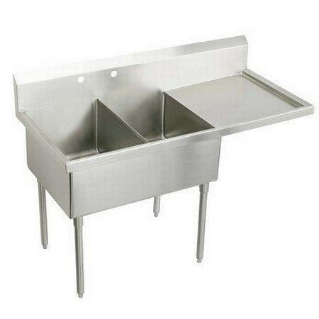 SS 85-1/2"x27-1/2"x14" Floor Sink