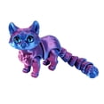 thumbnail image 5 of Dserhfy 3D Printed Cat Ornament Articulated Cat Figurine with Flexible Limbs And Tail Desktop Pet Cat Fidget Toy for Adults Kids Home Office, 5 of 8