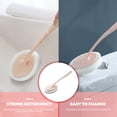 thumbnail image 3 of Troglfold Cleaning Sponge Pad Plastic Long Handle Sponge Brush Household Kitchen Bathroom Sponge Scouring Pad Cleaning Brush Washing Scrubber (Pink),12.6"X3.94"X0.79", 3 of 11