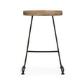 thumbnail image 6 of Simpli Home 24 Inch Saddle Counter Height Stool (Set Of 2) In Natural/Black, 6 of 11