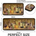 thumbnail image 3 of Wine Kitchen Mat Set 2 Pieces,Cushioned and Rugs,Kitchen Standing Retro Rug Waterproof Non Slip Runner for Laundry,Wine Decorations 17x30+17x48inch,, 3 of 6