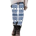 thumbnail image 2 of Christmas Leggings for Women Elastic High Waist Slim Fit Workout Yoga Pants Festive Print Holiday Leggings, 2 of 5
