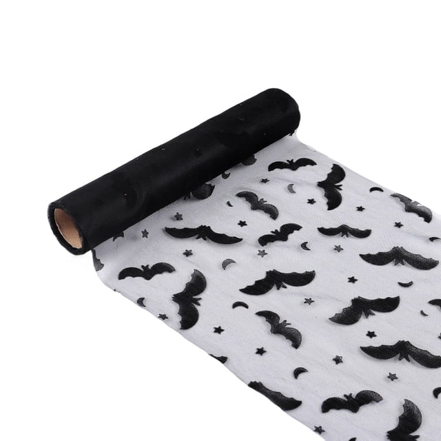 TIELUTT Halloween Bat Lace Roll Placemat for Party Dining Table Kitchen Halloween Counter Table Set Napkins for Dining Table and Tall round Table Set for 4 Dining Room Table Setting Set Dinner Table
