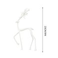 thumbnail image 3 of Reindeer Christmas Decorations, Christmas Deer Figurine Ornament, Exquisite Deer Statue for Wine Cabinet Living Room TV Stand, Christmas Table Decor Gifts by MPOISVA, 3 of 8