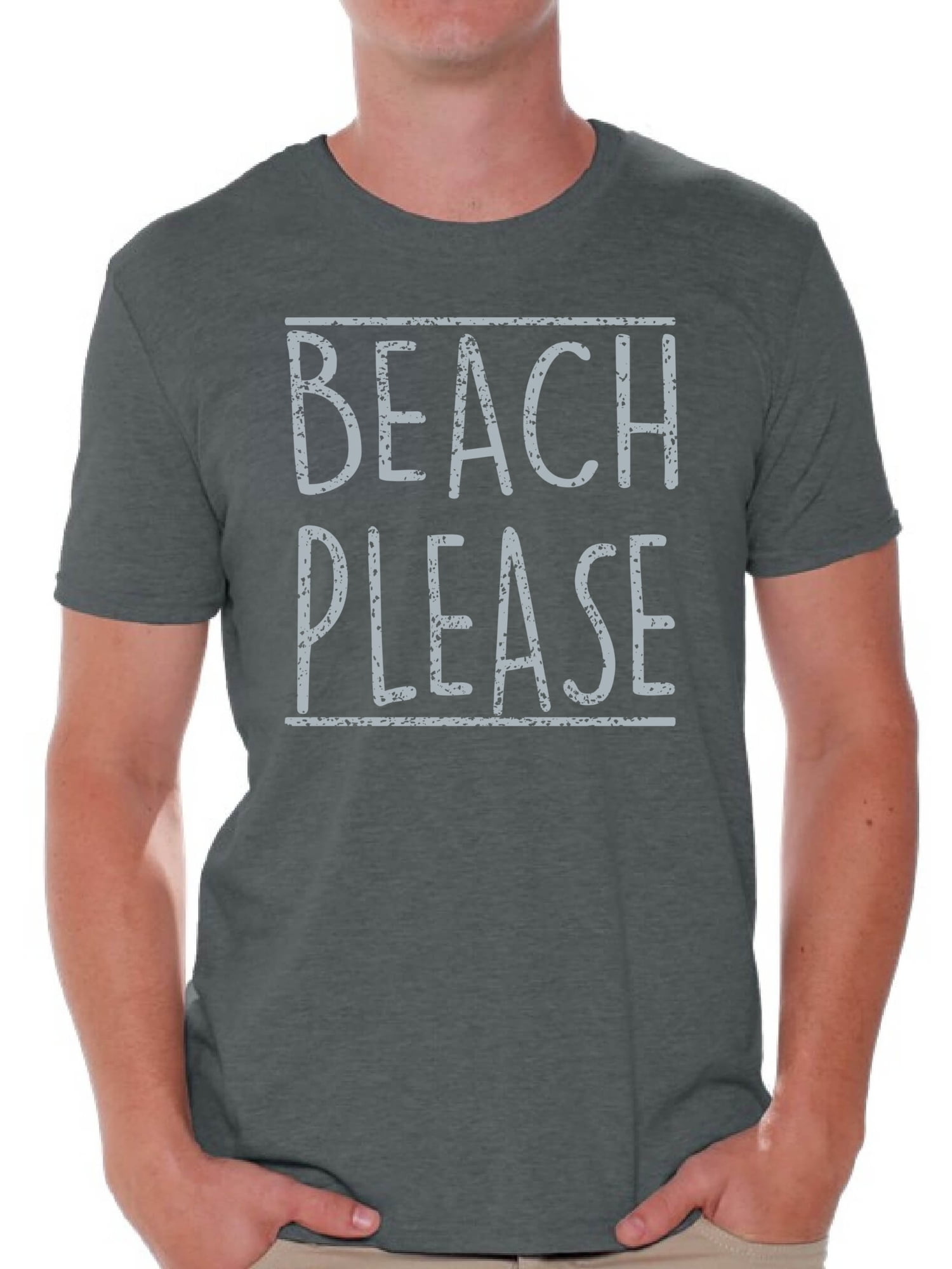 Men Hawaiian T-Shirt Beach Men's Tshirt 