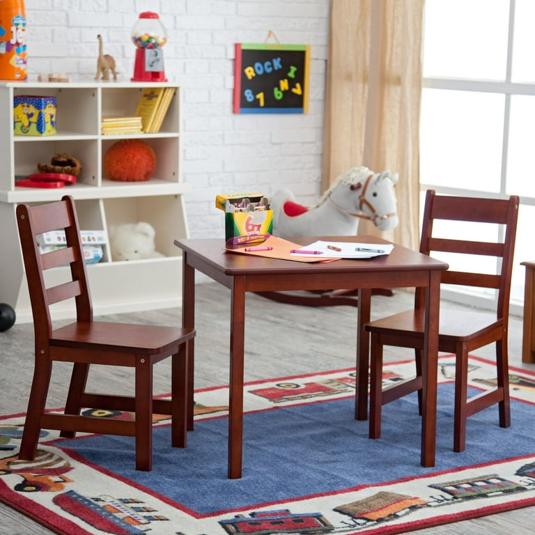 Lipper Child s Square Table Chairs 3 Piece Set Multiple Colors