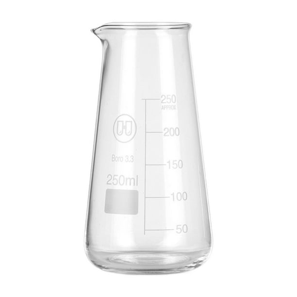 Jarra mezcladora para espumar crema, taza medidora de vidrio cónico, taza espumadora de leche resistente al calor para café, café con leche, 250 ml