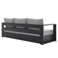thumbnail image 4 of Modway Tahoe Outdoor Patio Powder-Coated Aluminum Sofa in Gray Gray, 4 of 8
