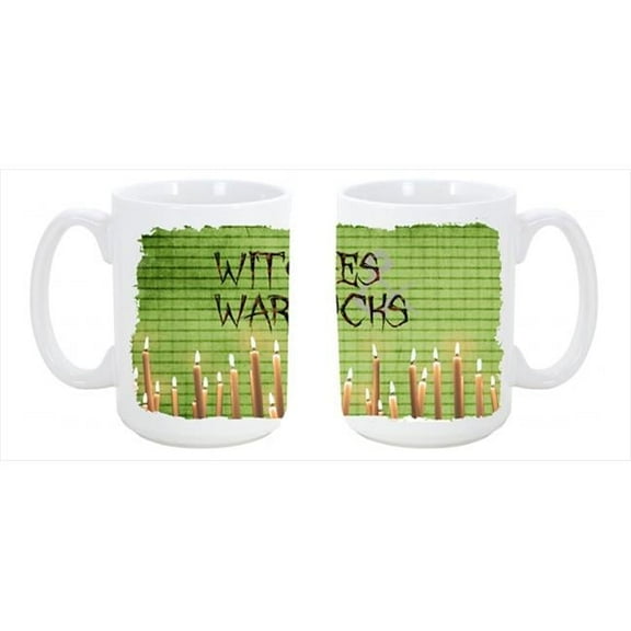 Witches and Warlocks Halloween Dishwasher Safe Microwavable Ceramic Coffee Mug 15 oz.