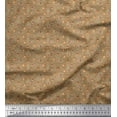 thumbnail image 1 of Soimoi Brown Heavy Canvas Fabric Oaknut Fruits Printed Fabric 1 Yard 58 Inch Wide, 1 of 3