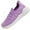 Purple, variant on HOBIBEAR Womens Lightweight Knit Slip On Casual Sneaker