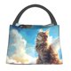 thumbnail image 1 of Balery Blue Sky Winged Cat Bolsa de Aislamiento Portátil – Bolsa de Almuerzo con Forro de Aluminio Mejorado, Funda Impermeable y Fácil de Limpiar para Picnic y Caja de Almuerzo, 1 of 6