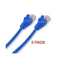 thumbnail image 3 of CAT6 24 Gauge Blue 50' Feet 550Mhz UTP Patch Ethernet Network Cable Wire (5/pk), 3 of 3