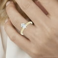 thumbnail image 2 of Pompeii 1/2 Ct Oval Solitaire Diamond Engagement Ring Lab Grown White or Yellow Gold, 2 of 3