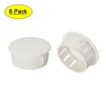 thumbnail image 1 of 6 piezas de montaje 25 mm x 11 mm tapa de agujero redonda de nylon blanca, 1 of 5