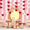 thumbnail image 6 of AZXY 4 Pcs Pre-Assembled Valentine's Day Red Pink & White Heart Paper Flag Garland Banner, Handcrafted Romantic Decor for Bedroom Office Party Window Holiday Decoration, Outdoor Home Hanging Decor, 6 of 6