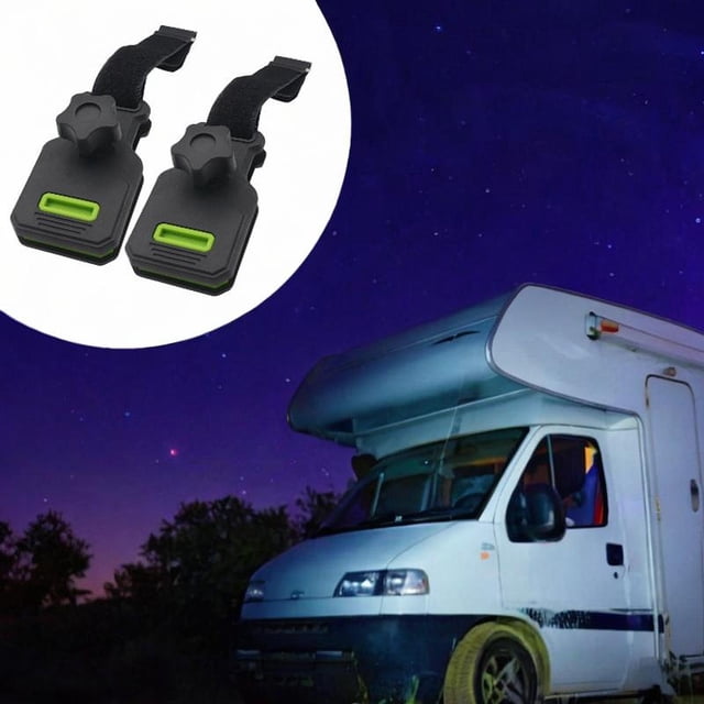 2 piezas de abrazaderas de toldo de RV Grips de montaje Nylon protege de las lágrimas Arroyperas suaves de viento para lona al aire libre Camping