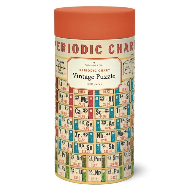 Rompecabezas Cavallini Tabla Periódica 1000 Piezas multicolor G
