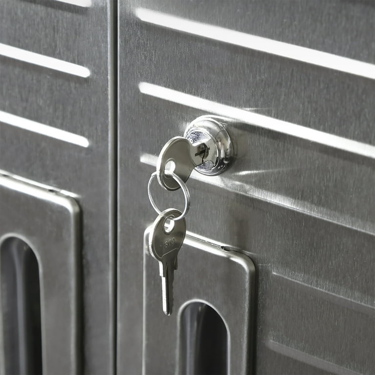 Seville Classics UltraHD Steel Lockable Storage Cabinet, 36