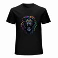 thumbnail image 1 of Lion T-shirt Lion Unisex T-shirt Unisex tees Casual Cotton Colorful Printing, 1 of 5