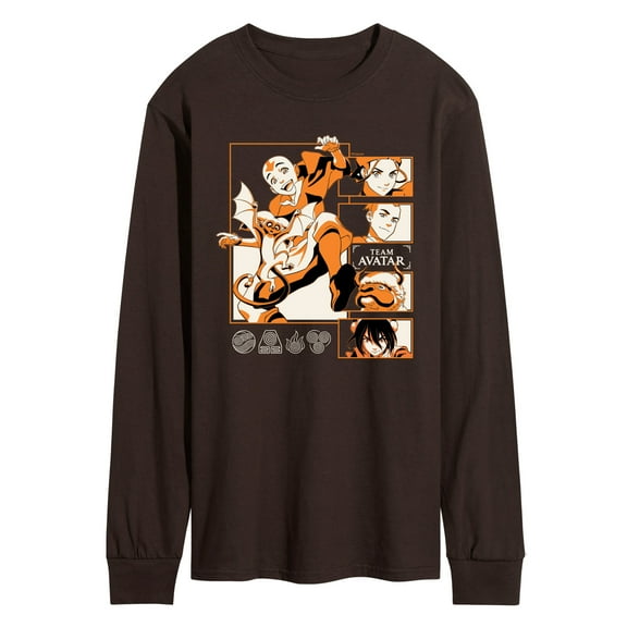 Avatar - The Last Airbender - Team Avatar -Men's Long Sleeve Graphic T-Shirt