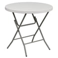 thumbnail image 2 of Flash Furniture 2.63-Foot Round Granite White Plastic Folding Table, 2 of 8