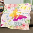 thumbnail image 2 of 17th Birthday Gifts for Girls Birthday Gifts for 17 Year Old Girl,Butterfly Blanket for Girls Butterfly Throw Blanket with Flower Printed for Kids Birthday Gift Soft Flannel Throw Blanket,50"x40", 2 of 6