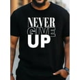 thumbnail image 1 of Nunca renuncies a las camisetas de verano cómodas de talla grande con estampado de alfabeto creativo, cuello redondo y manga corta para uso diario y deportes, Leisure Tees, 1 of 6
