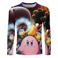 thumbnail image 2 of Game Kirby Star Allies Men's Long Sleeve T Shirt 3D Printed Fashion Tee Shirts Top Soft Comfortable Daily Shirt, 2 of 6