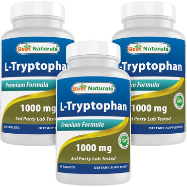 Vitamatic L-Tryptophan 1000mg – 120 Capsules – Non-GMO, Gluten-Free – Supports Mood, Relaxation & Restful Sleep – Made In USA