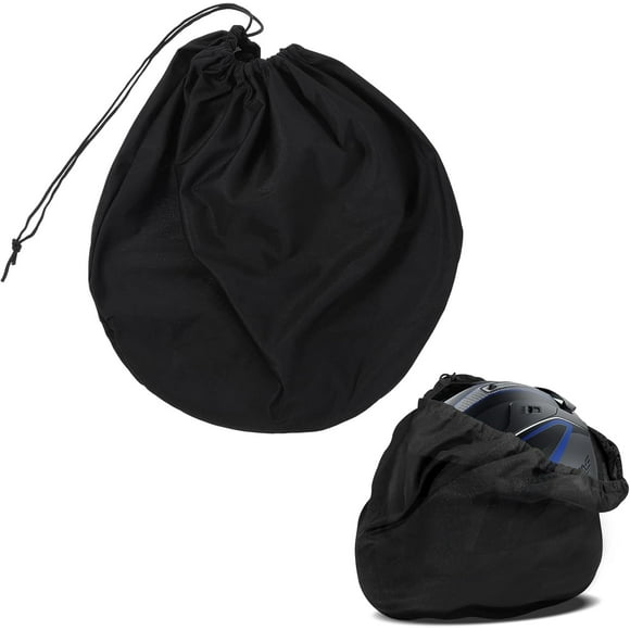 Helmet Bag, Motorcycle Helmet Protection Storage Bags, Wall Hanging Large Capacity Light Weight Drawstring Bag for Riding Bicycle Motorcycle Training Hiking Travel (47 * 43cm)