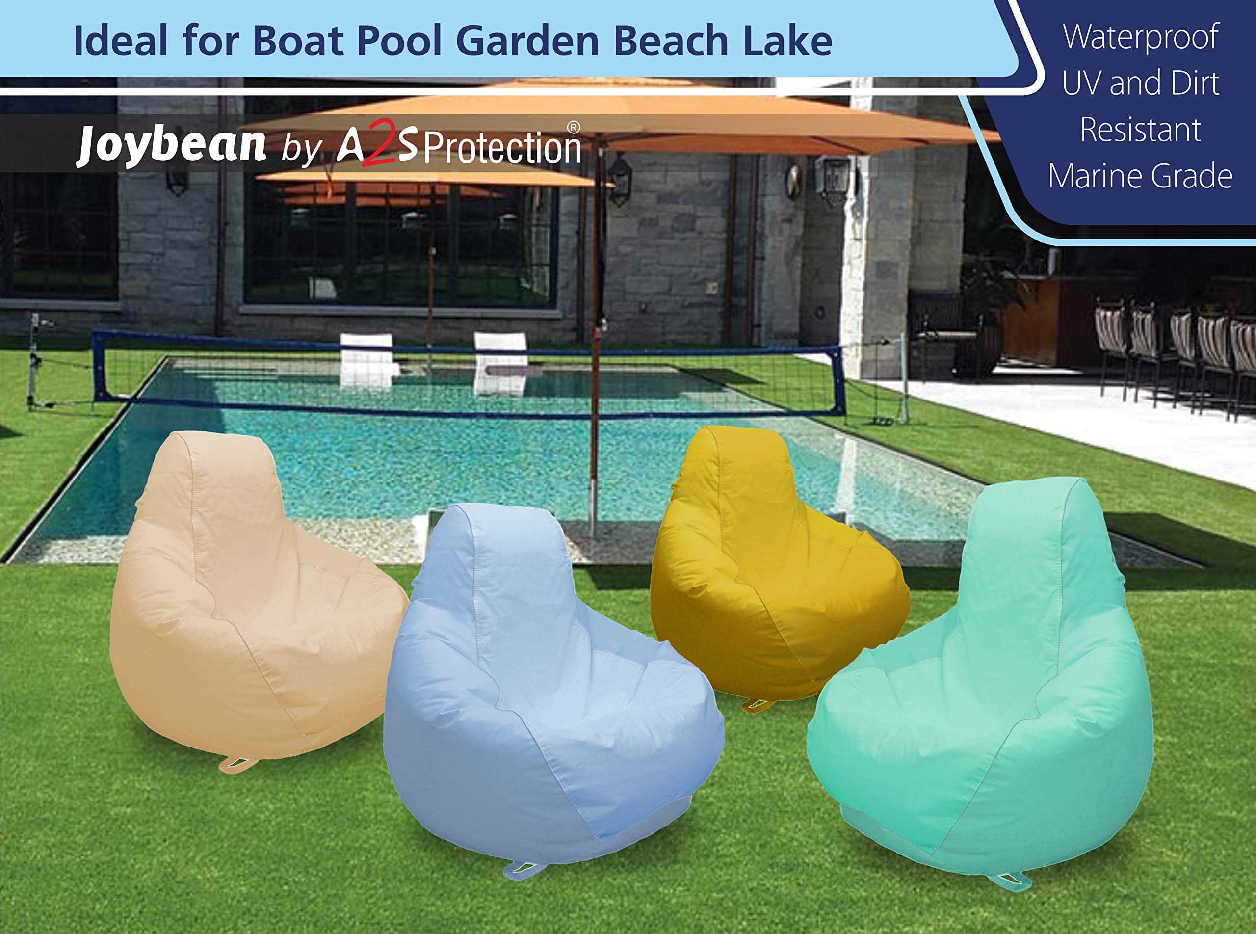 JoyBean Outdoor Bean Bag Chair Teardrop Water Resistant