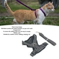 thumbnail image 3 of Juego De Cuerda De Tracción Para Chaleco Para Mascotas, Juego De Correa De Arnés Para Gato Suave De Poliéster A Prueba De Escape Para Acampar Diariamente, 3 of 7