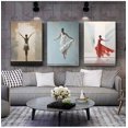 thumbnail image 4 of 1 pieza de imágenes decorativas para la pared de la habitación y el encanto de la belleza de la danza, decoraciones para el hogar, impresión en lienzo, carteles de ballet para pared, 4 of 5